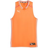 PUMA Hoops Team Game Basketballtrikot Herren 08 - golden poppy XL von Puma