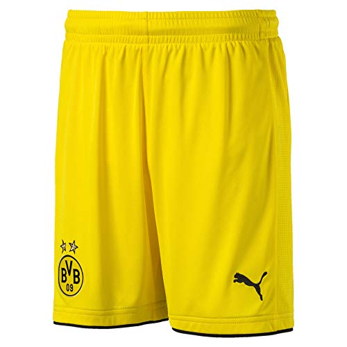 PUMA Kinder Hose BVB Replica Shorts, Cyber Yellow-Black, 176 von PUMA