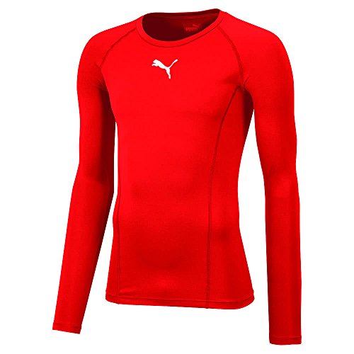 PUMA Kinder Liga Baselayer Tee LS Jr Shirt, rot (Puma Red), 140 von PUMA