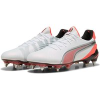 PUMA King Ultimate MxSG Stollen-Fußballschuhe 01 - PUMA white/PUMA silver/glowing red/PUMA black 47 von Puma