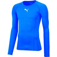 PUMA LIGA Baselayer Funktionsshirt langarm Kinder electric blue lemonade 152 von Puma