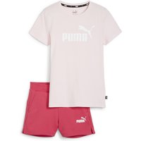 PUMA Logo Jogginganzug Set mit T-Shirt und Shorts Mädchen 67 - whisp of pink 152 von Puma