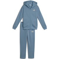 PUMA Metallic Fleece Kapuzen-Jogginganzug Mädchen 34 - cool blue 152 von Puma