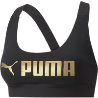 PUMA Mid Impact FIT Sport-BH Damen PUMA black/metallic PUMA M von Puma