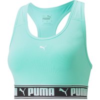 PUMA Mid Impact Strong Sport-BH Damen 76 - electric peppermint XL von Puma