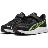 PUMA Pounce Lite AC+ Laufschuhe mit Klettverschluss Kinder 05 - PUMA black/spring fern/PUMA white 35 von Puma