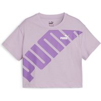 PUMA Power Cropped T-Shirt Mädchen 60 - grape mist 164 von Puma
