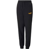 PUMA Power Fleece-Sweatpants Jungen PUMA black/tangerine 104 von Puma