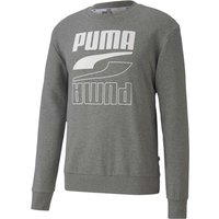 PUMA Rebel Crew TR Sweatshirt Herren medium gray heather S von Puma