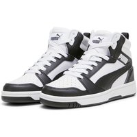 PUMA Rebound V6 Mid-Top Sneaker Kinder 01 - PUMA white/PUMA black/shadow gray 37.5 von Puma