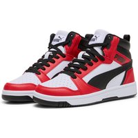 PUMA Rebound V6 Mid-Top Sneaker Kinder 03 - PUMA white/PUMA black/for all time red 37.5 von Puma