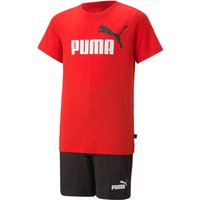 PUMA Shorts Jersey Set Freizeit T-Shirt + Hose Jungen 21 - for all time red 164 von Puma