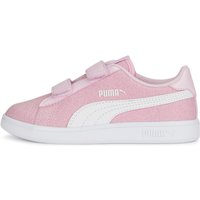 PUMA Smash v2 Glitz Glam PS Kinder Sneaker mit Klettverschluss 33 - pearl pink/puma white 33 von Puma