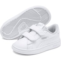 PUMA Smash v2 Leder Baby-Sneaker mit Klettverschluss PUMA white/PUMA white 20 von Puma