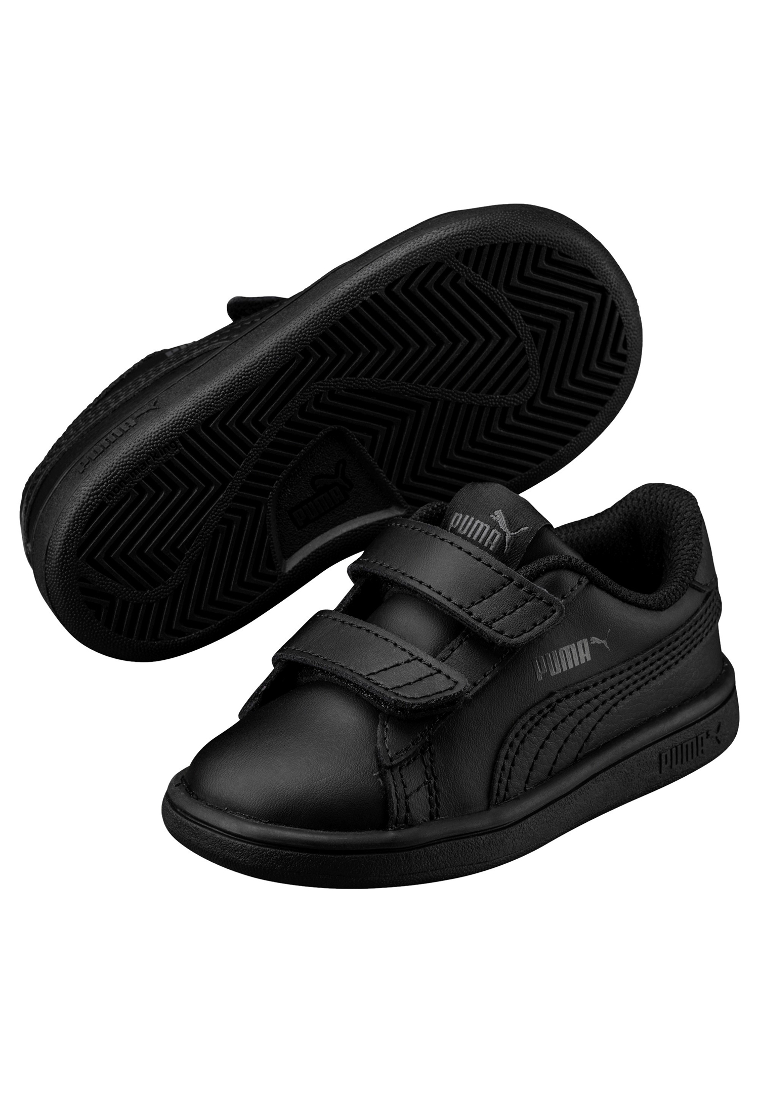 PUMA Smash v2 L V INF Kids Sneaker Schuhe schwarz 365174 01 von Puma