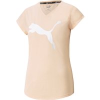 PUMA Train Favorite Heather Cat Trainingsshirt Damen peach parfait heather L von Puma