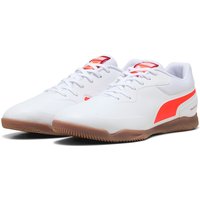 PUMA Truco III Hallen-Fußballschuhe 04 - PUMA white/glowing red/dark crimson/PUMA black 46 von Puma