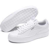 PUMA Vikky Stacked Leder Damen Sneaker PUMA white/PUMA white 40 von Puma