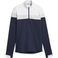 PUMA leichtes 1/4-Zip Golf-Sweatshirt Damen 02 - navy blazer/ash gray L von Puma