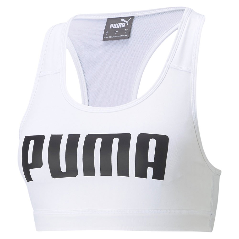 Puma 4keeps Mid Impact Sports Bra Weiß M Frau von Puma
