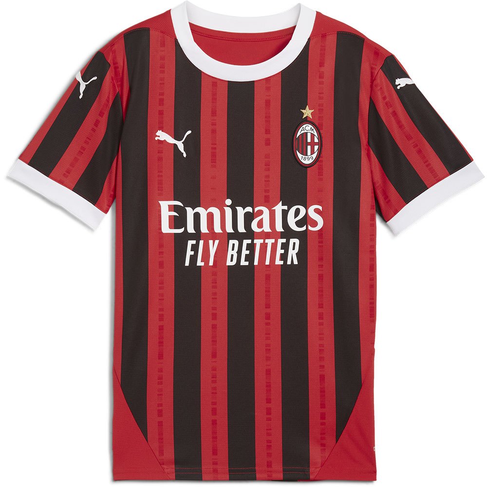 Puma Ac Milan Home Short Sleeve T-shirt Rot 9-10 Years von Puma