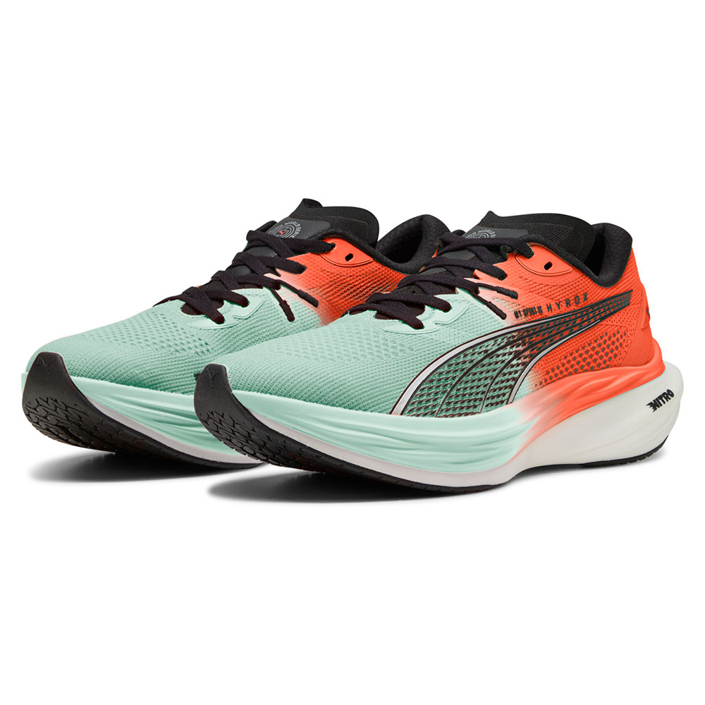 Puma Deviate Nitro 3 Hyrox Ah25 Running Shoes Grün,Rot EU 42 Mann von Puma
