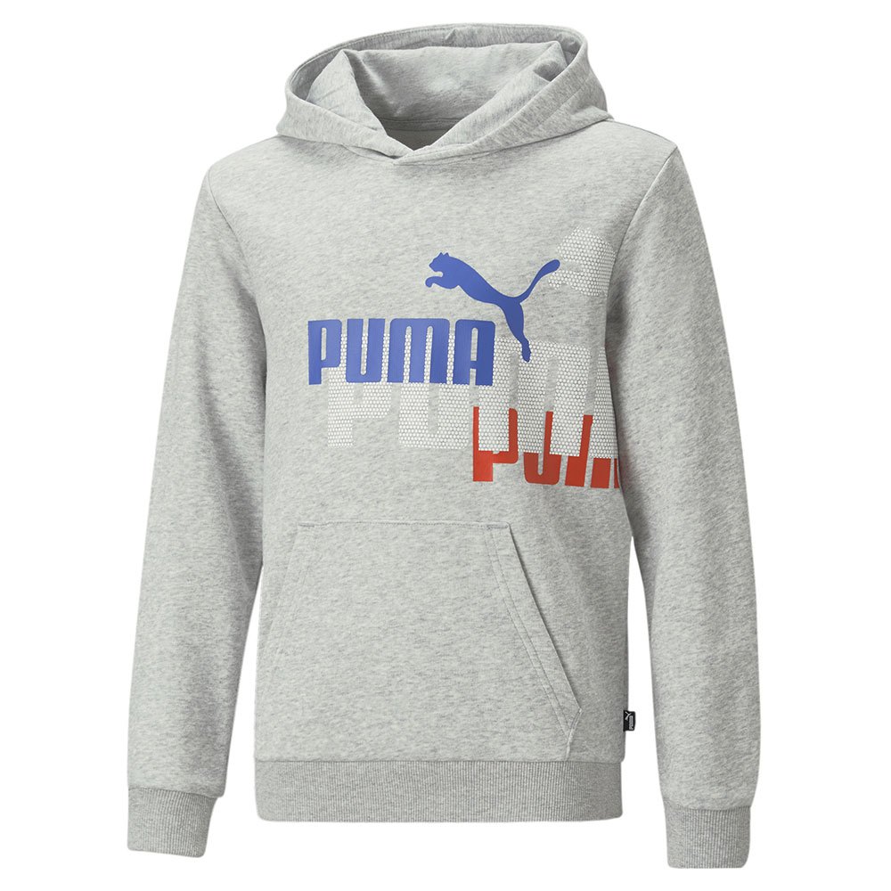 Puma Ess+ Logo Power Hoodie Grau 4-5 Years Junge von Puma