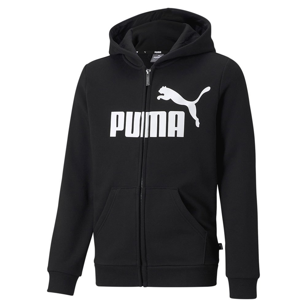 Puma Ess Big Logo Full Zip Sweatshirt Schwarz 11-12 Years Junge von Puma