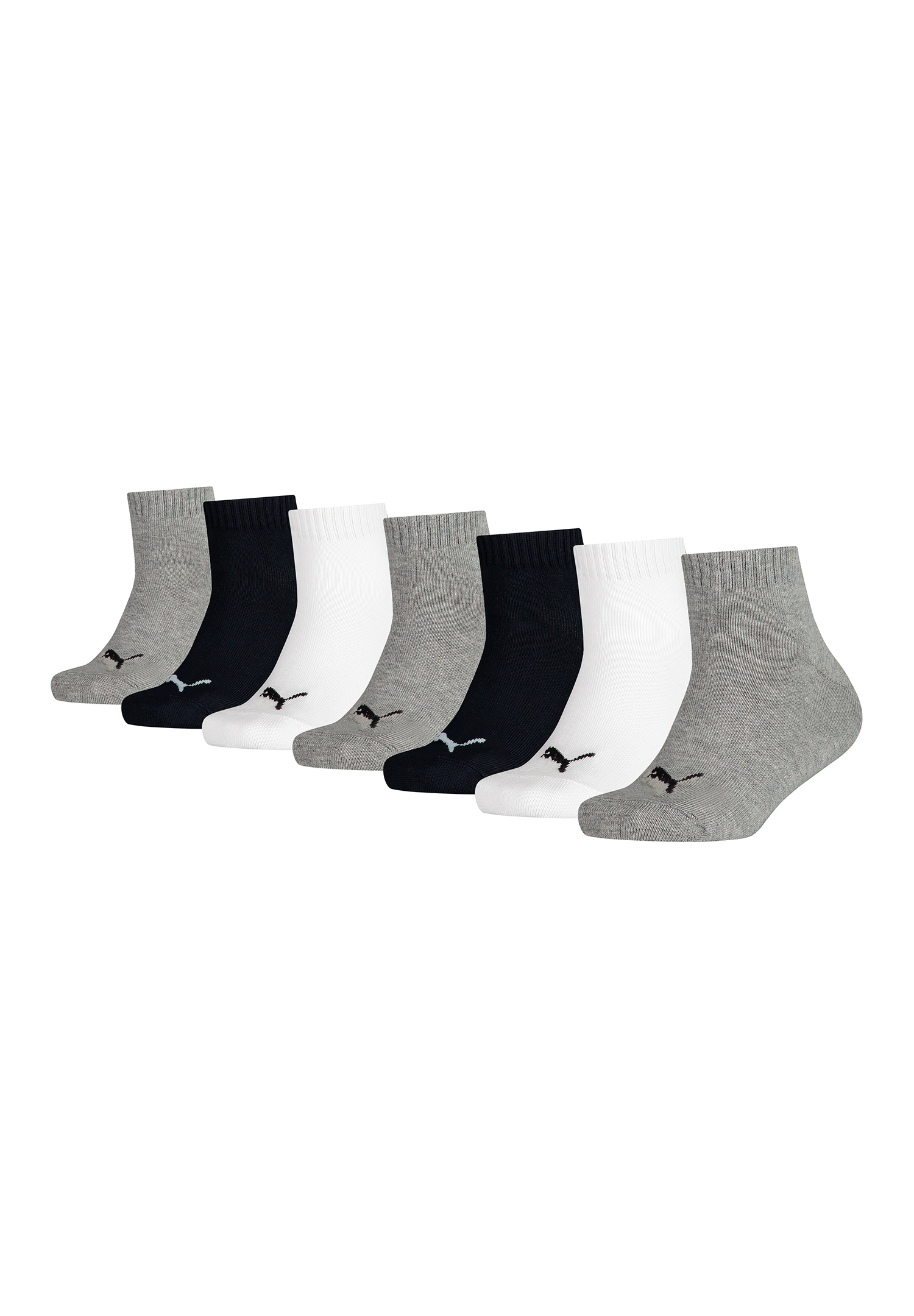 Puma KIDS Quarter Socken Sneaker Gr. 23 - 42 für Mädchen und Jungen 7 Paar von Puma