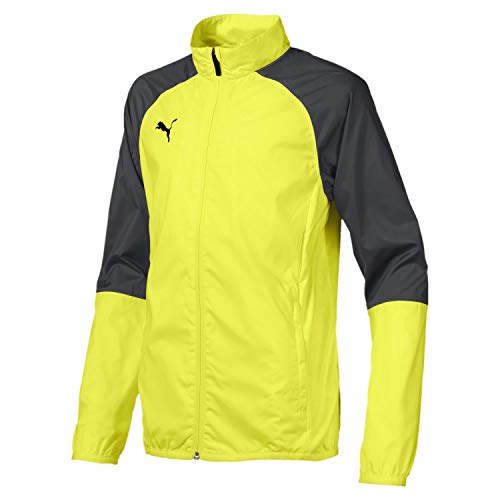 PUMA Cup Sideline WovenJKT CoreJr Trainingsjacke, Fizzy Yellow-Asphalt, 164 von PUMA