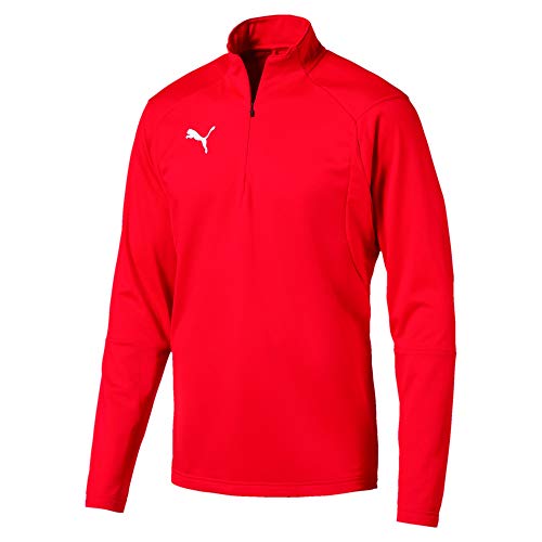 PUMA Kinder Liga Training 1/4 Zip Top Pullover, Rot (Red/White), 140 von PUMA