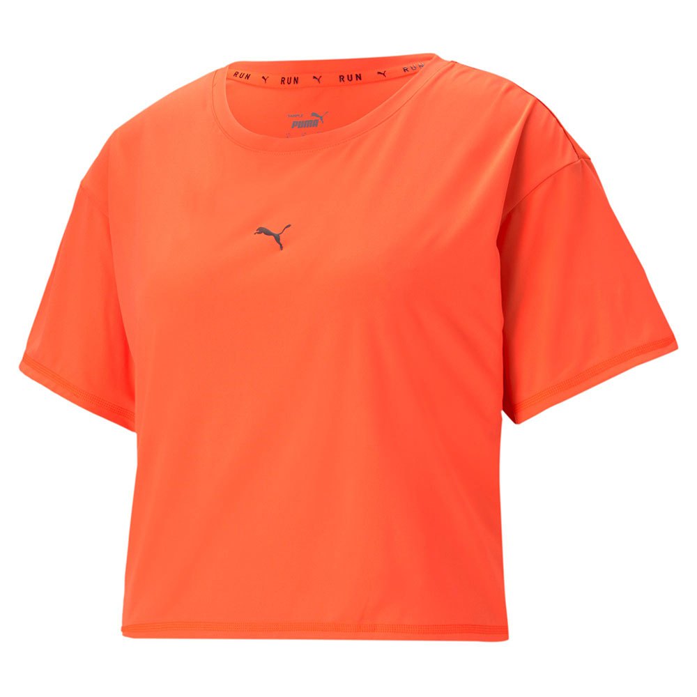 Puma Launch Cool Adapt Short Sleeve T-shirt Orange XS Frau von Puma