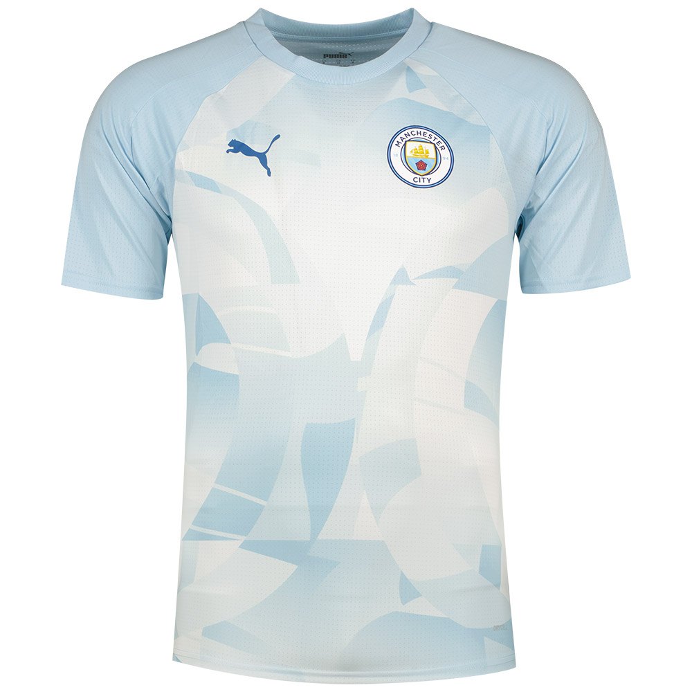 Puma Manchester City 23/24 Prematch Short Sleeve T-shirt Blau L von Puma