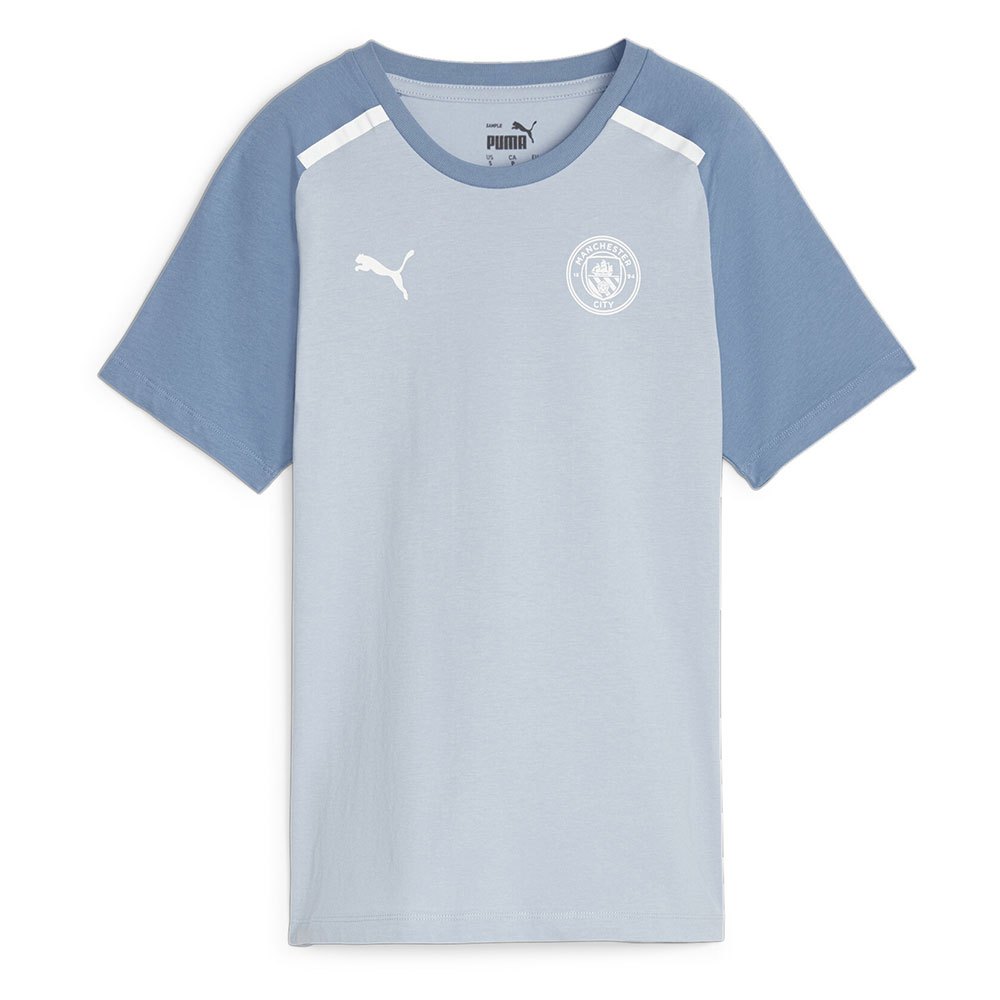 Puma Mcfc Casuals Short Sleeve T-shirt Blau S Mann von Puma