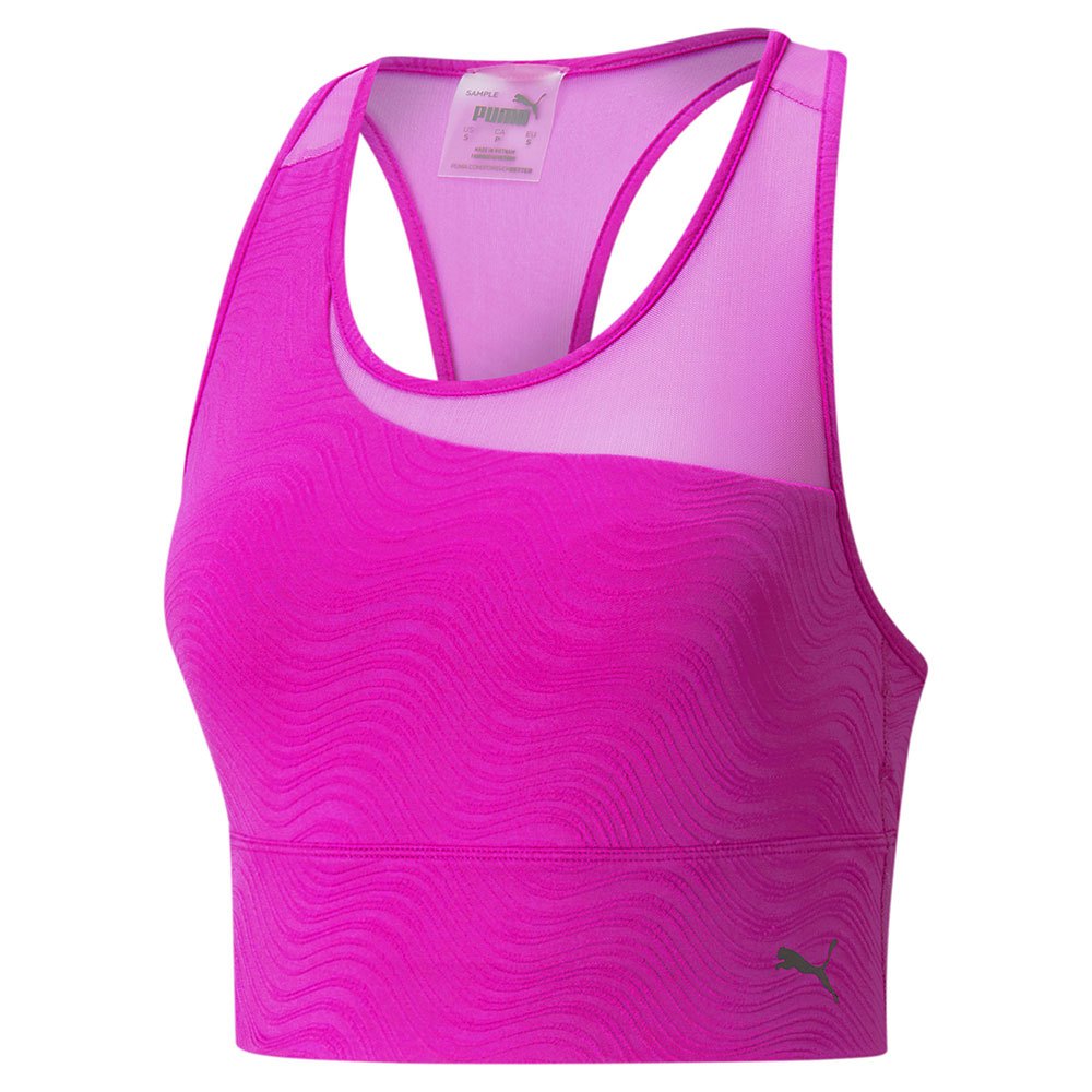 Puma Mid Impact Flawless Sports Bra Rosa S Frau von Puma