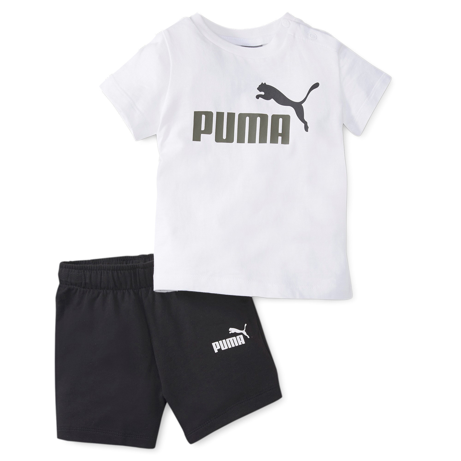 Puma Minicats Tee & Shorts Set schwarz/weiss 845839 02 von Puma