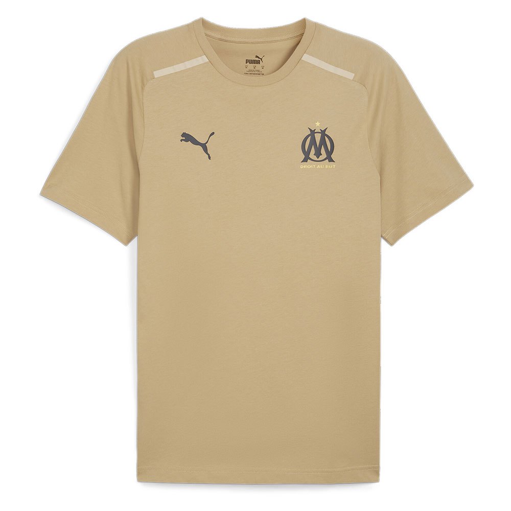 Puma Olympique Marseille Casuals Short Sleeve T-shirt Beige S Mann von Puma