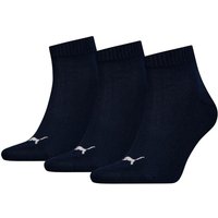 3er Pack PUMA Quarter Plain Socken navy 47-49 von Puma