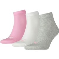 3er Pack PUMA Quarter Plain Socken prism pink 39-42 von Puma