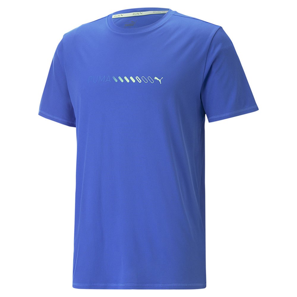 Puma Run Favorite Logo Short Sleeve T-shirt Blau L Mann von Puma