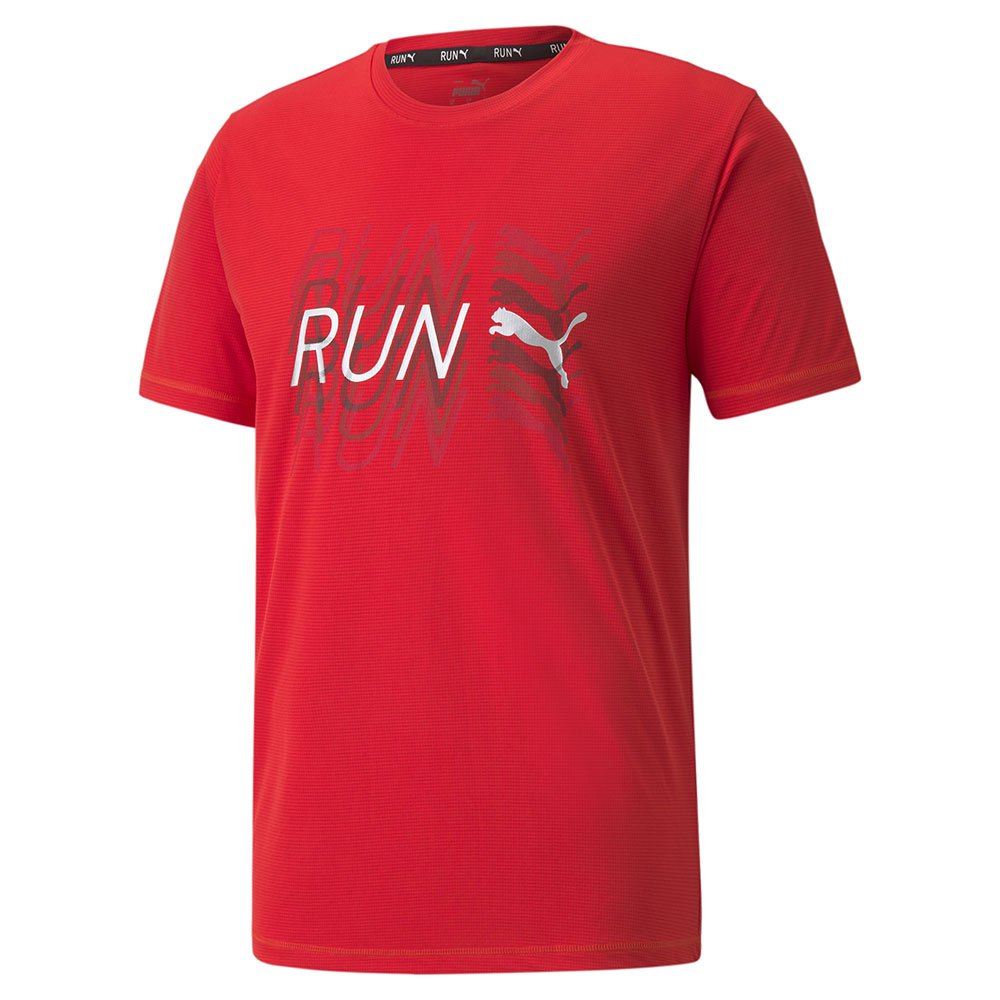 Puma Run Logo Short Sleeve T-shirt Rot M Mann von Puma