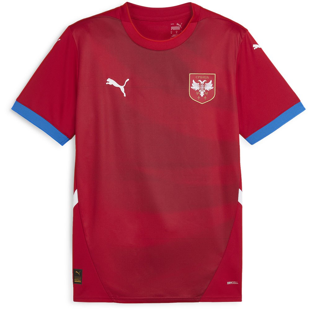 Puma Serbia 23/24 Home Short Sleeve T-shirt Rot L von Puma