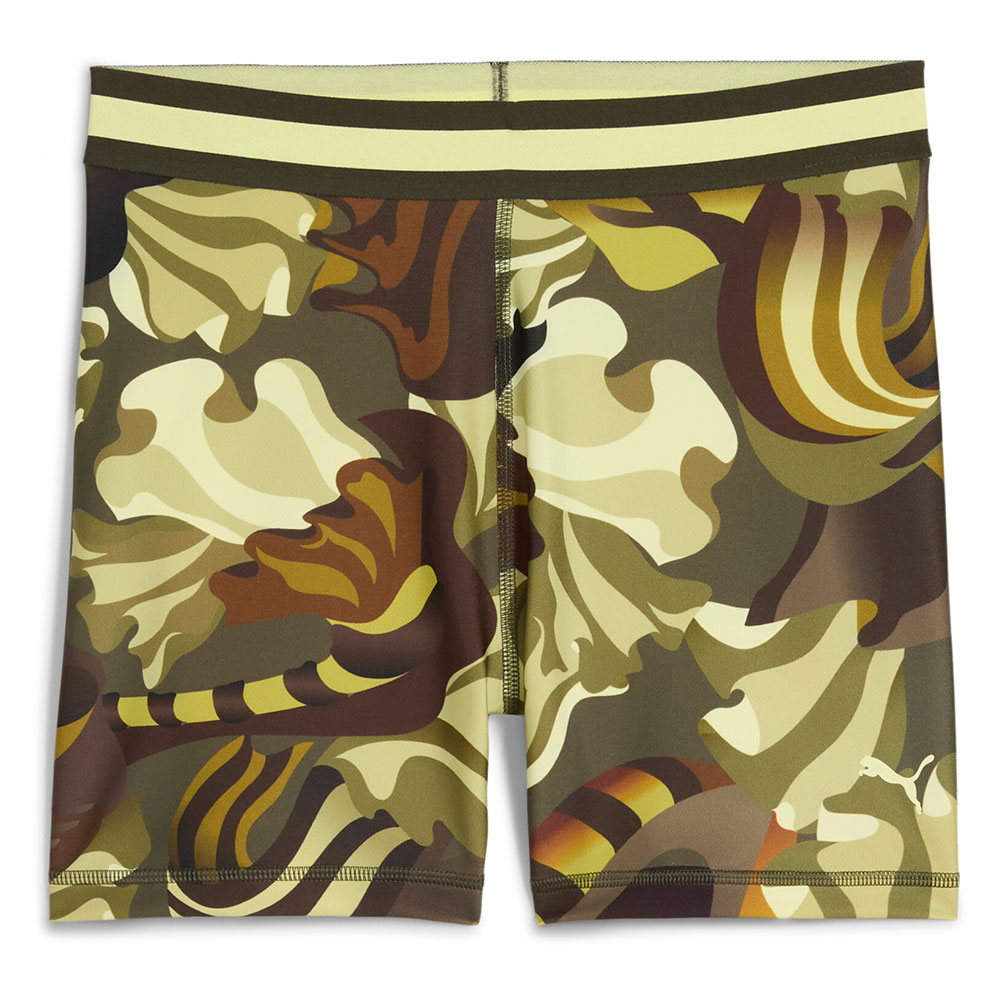 Puma Strong Floral Ribbon Aop 4´´ Short Leggings Grün M Frau von Puma