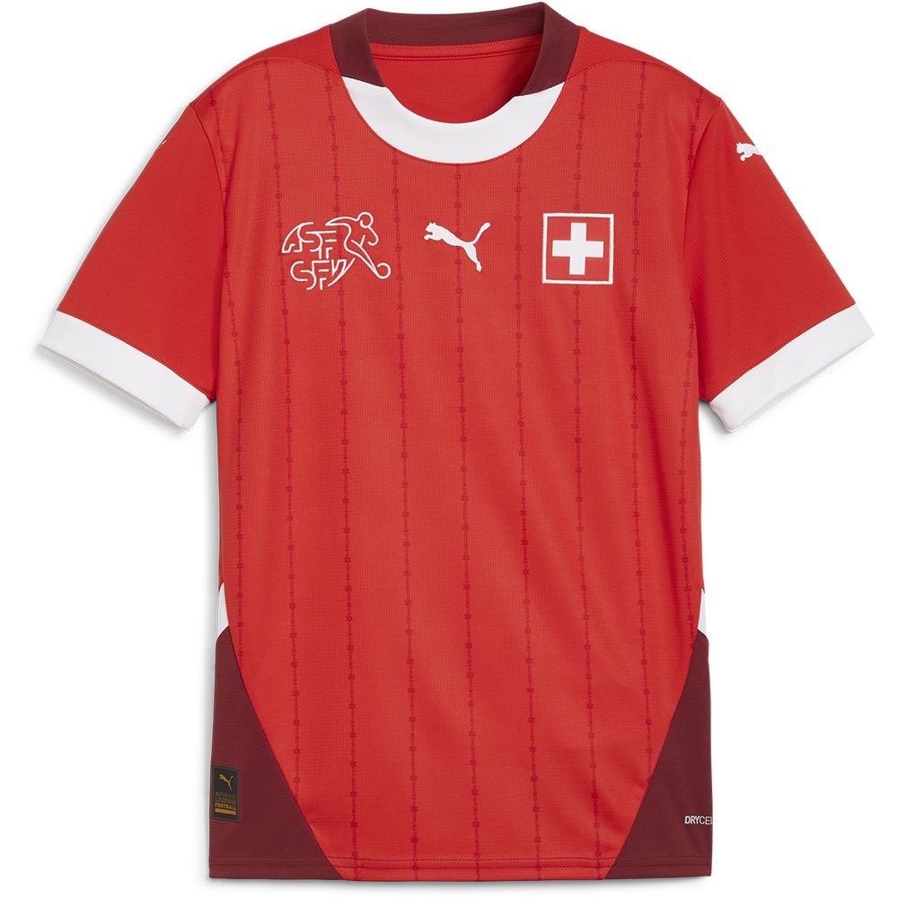 Puma Switzerland Away 23/24 Junior Short Sleeve T-shirt Rot 7-8 Years von Puma