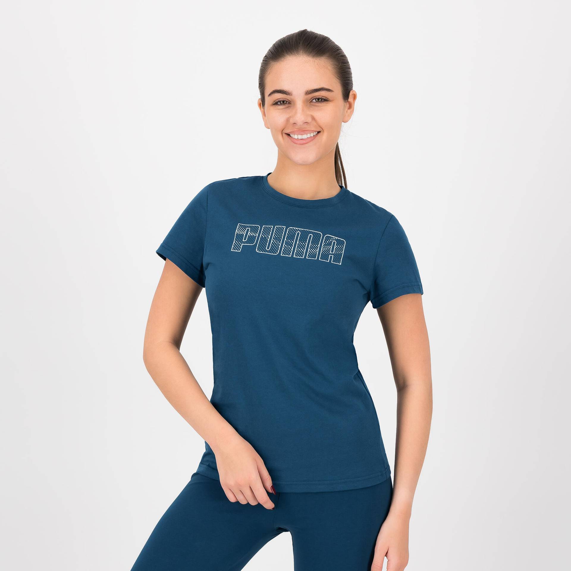 Puma T-Shirt Damen Baumwolle - blau von Puma
