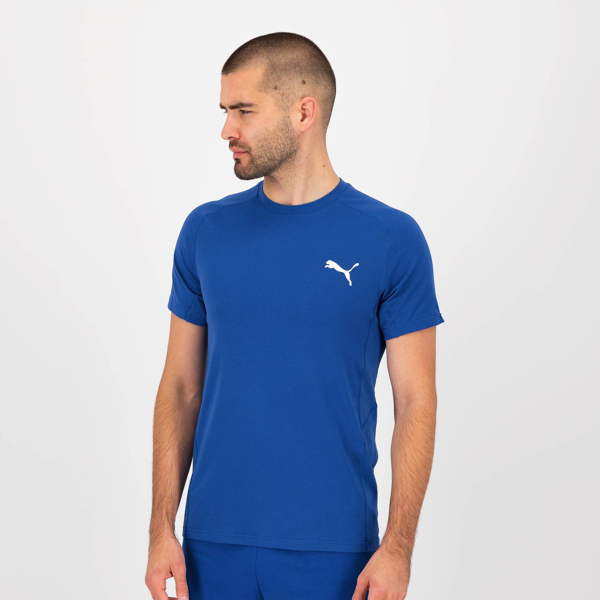 Puma T-Shirt Herren Baumwolle - blau von Puma