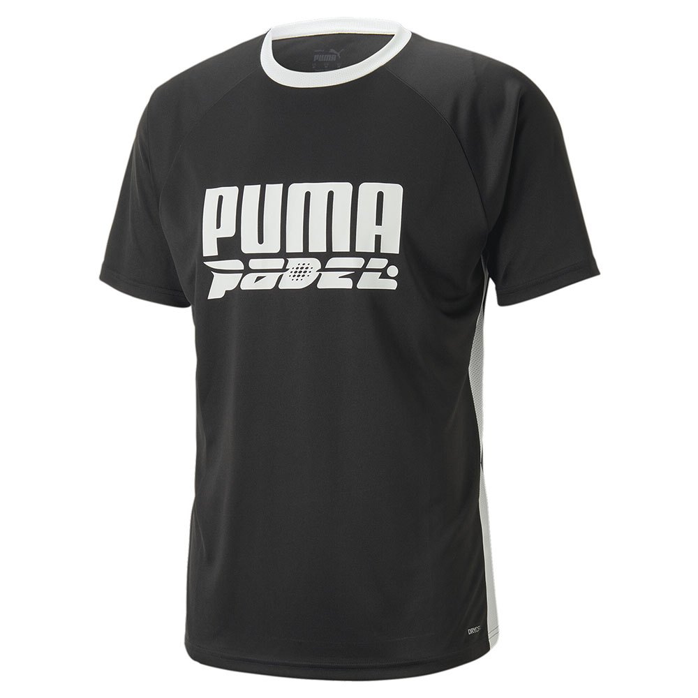 Puma Teamliga Logo Short Sleeve T-shirt Schwarz L Mann von Puma