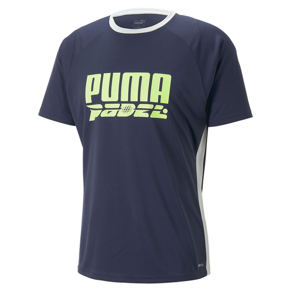 Puma Teamliga Logo Short Sleeve T-shirt Blau L Mann von Puma