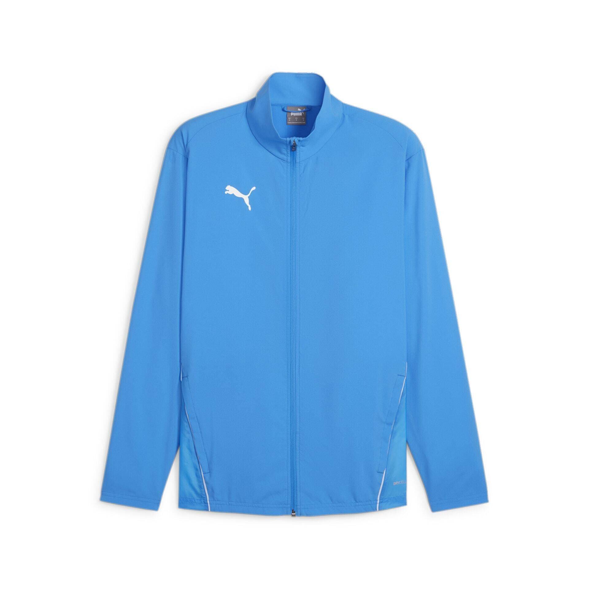Puma  teamGoal Sideline Jacket electric blue lemonade-puma white L von Puma