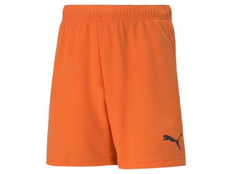 Puma teamRISE Short Jr 704943 GOLDEN POPPY-Puma Black - Gr. 128 von Puma